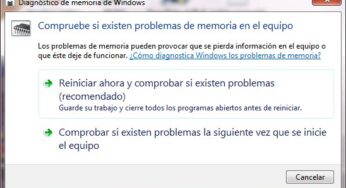 Comprobar el estado de la memoria en Windows 7