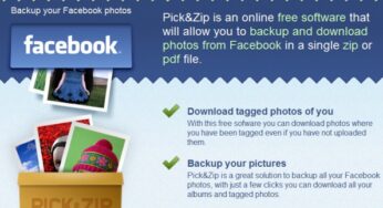 Pick&Zip te permite descargar las fotos de Facebook
