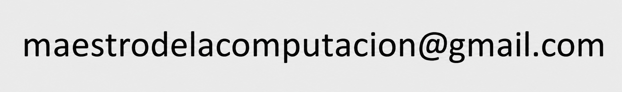 Email de contacto